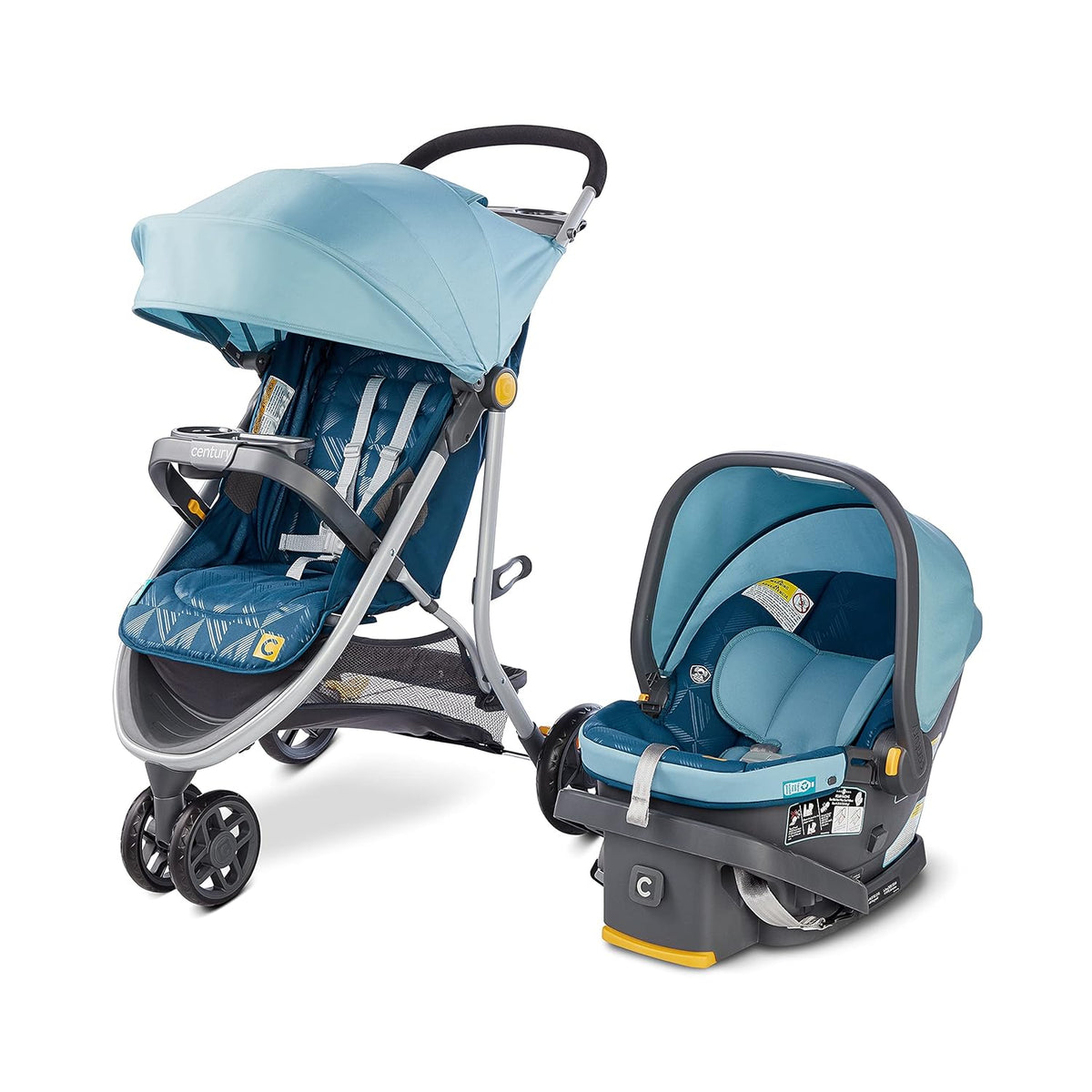 3-Wheel Lightweight Travel System Stroller Combo M32795