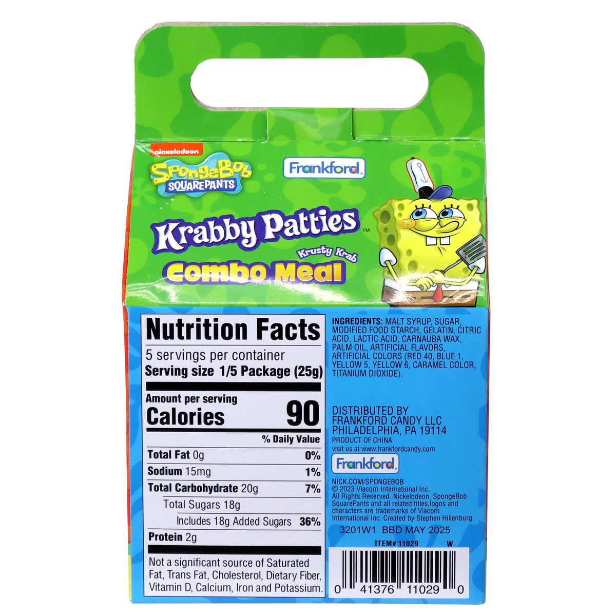 Krabby Patties Gummy Candy Combo Meal, 4.4oz M5328