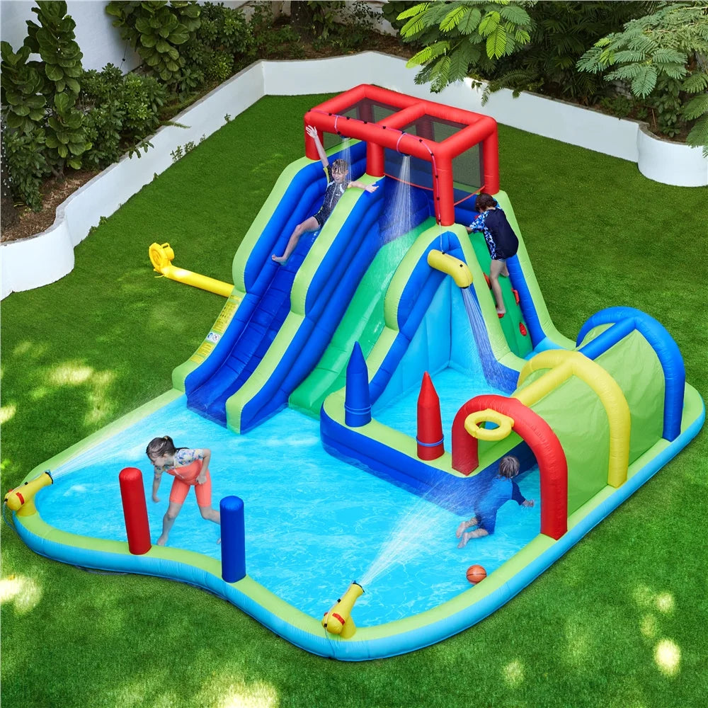 Blue Inflatable Water Slide C583858