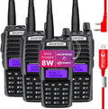 Red 8 Watt Ham Radio with 2800 mAh Battery & Programming Cable S431556