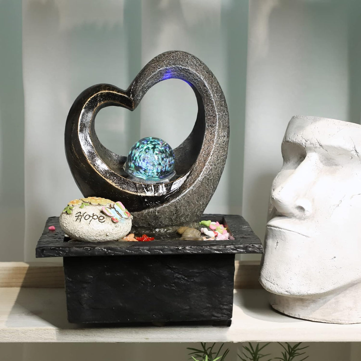 Water Garden Zen Fountain with LED Light P38812