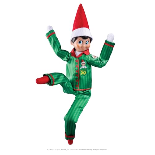 Boy with Blue Eyes Posable Christmas Elf and Storybook U12373
