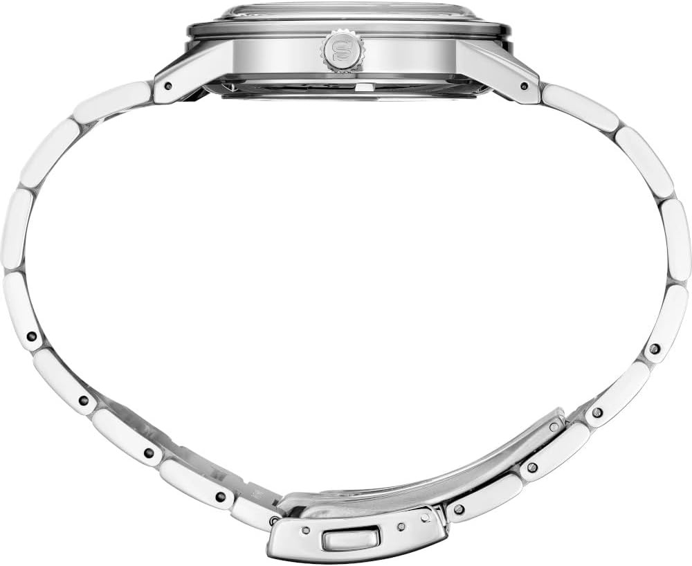Black Dial Silver Stainless Steel Band Automatic Watch C97296