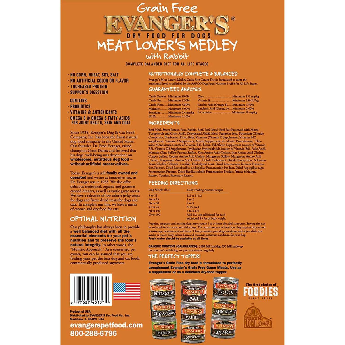 Grain-Free Dry Dog Food with Rabbit I360979