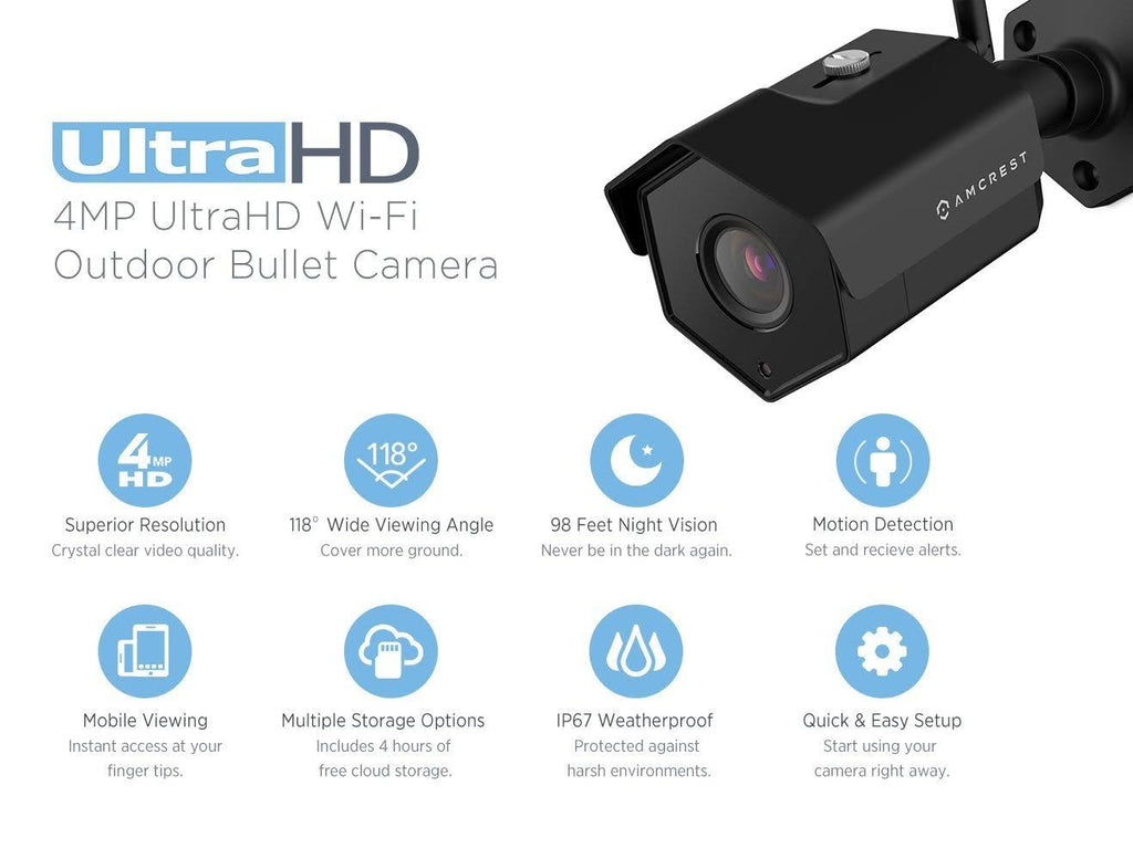 4MP WiFi Outdoor Security Camera J3423