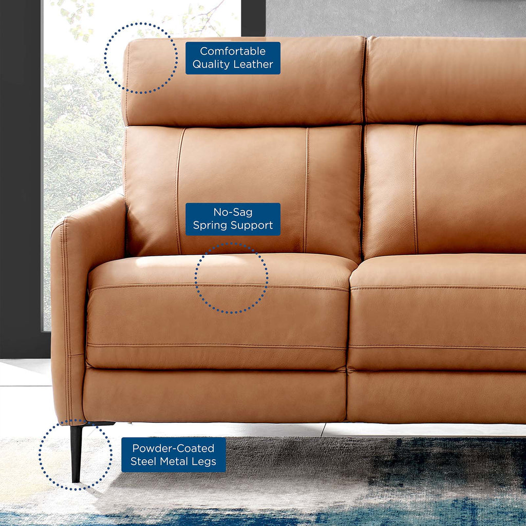 Tan Leather Sofa Y76159