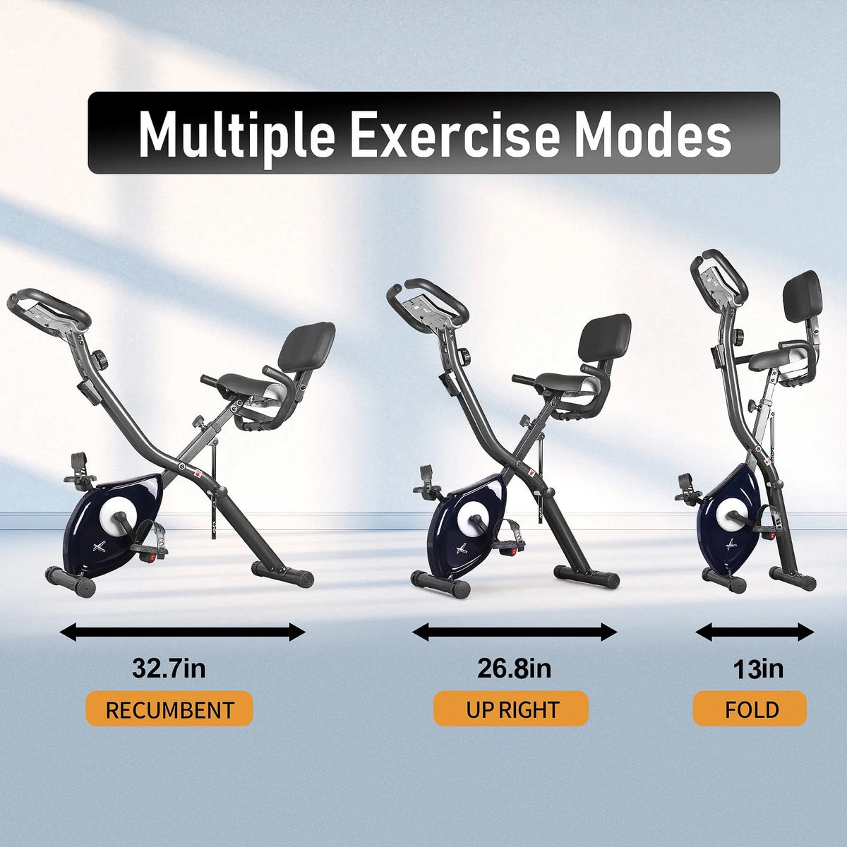 Folding Indoor Cycling Exercise Bike 10-Levels Resistance 220 Lb L884344