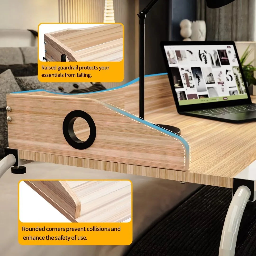 Height Adjustable Overbed Table with Wheels H96841