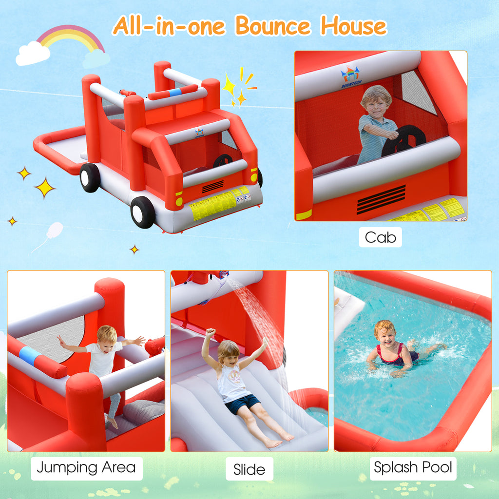 Inflatable Castle Water Park Kids Bounce House with 480W Blower Y81025