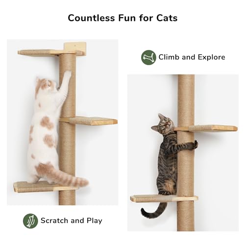 5 Tier Floor to Ceiling Cat Tree Y4859