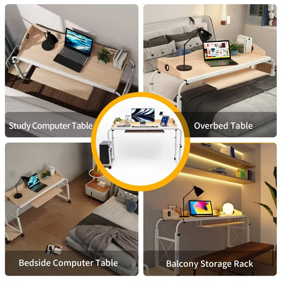 Height Adjustable Overbed Table with Wheels H96841