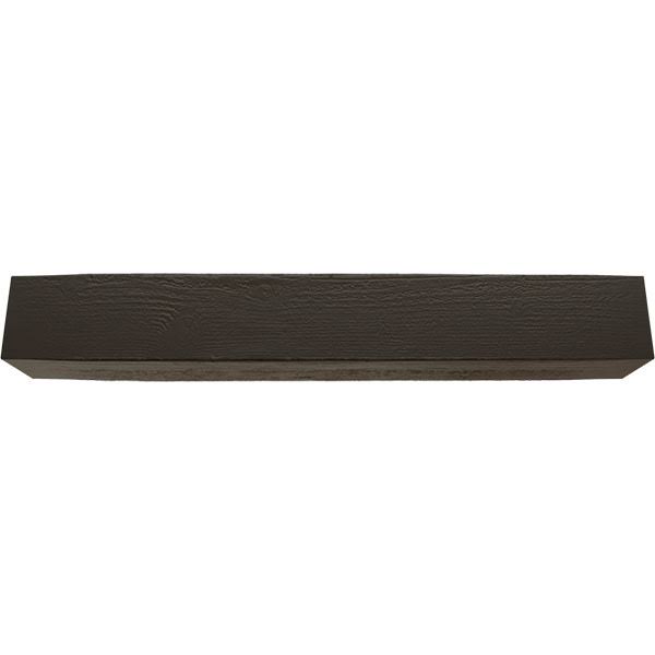 Rough Sawn Faux Wood Fireplace Mantel, Natural Ash J16564