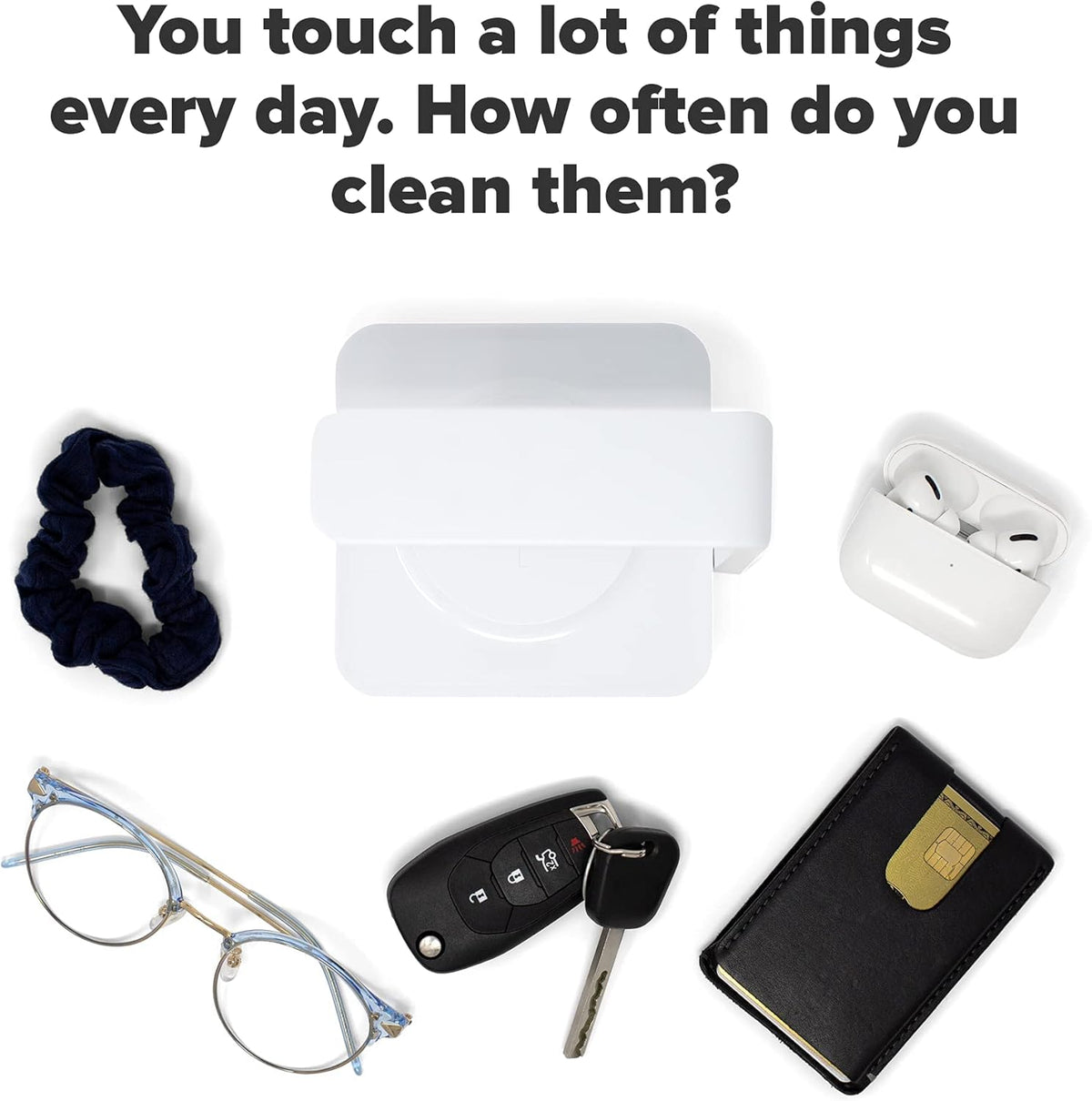 UV Phone Sanitizer with Wireless Charging, White Pack of 2 R2759