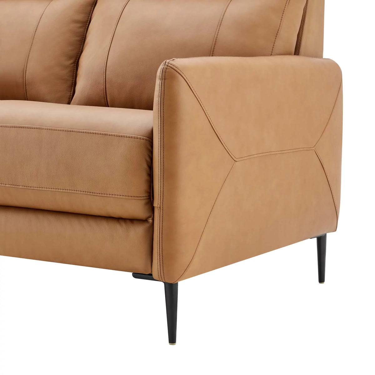 Tan Leather Sofa Y76159