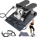 Mini Stepper with LCD, Resistance Bands & Calories Count, Black B613