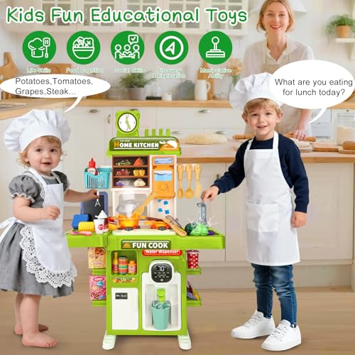 Toy Kitchen Set with Spray Sink & Lighting P875