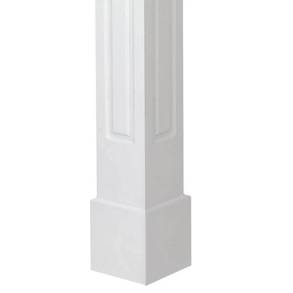 8x22W x 12&H Raised Panel Column with Standard Capital & Base B17930
