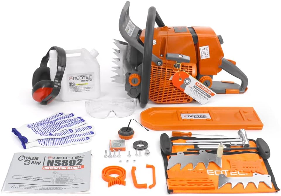92cc 2-Cycle 5.2KW 6.4HP Gasoline Chain Saw X4038