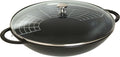 Black Matte Cast Iron Wok H279