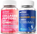 Hydrolyzed Collagen Peptides Pills + Liposomal Calcium AKG Supplement 1500mg H662