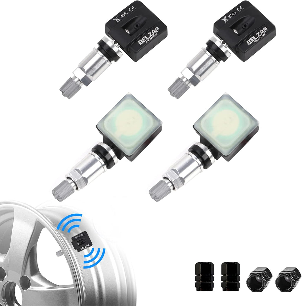 Tire Pressure Sensors TPMS 315MHz Replacement for Infiniti Nissan (4 Pack) A7466