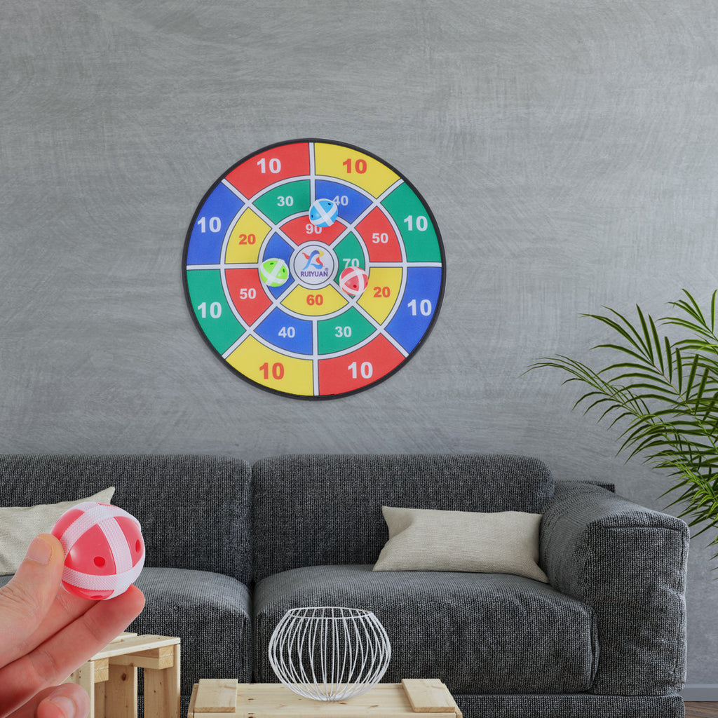 6pcs Sticky Ball and 6pcs Darts Safety Dart Board Toy G560845