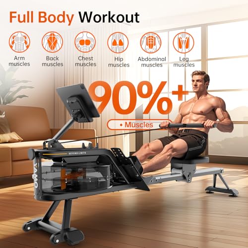 Water Rowing Machine with 330LB Weight Capacity S718