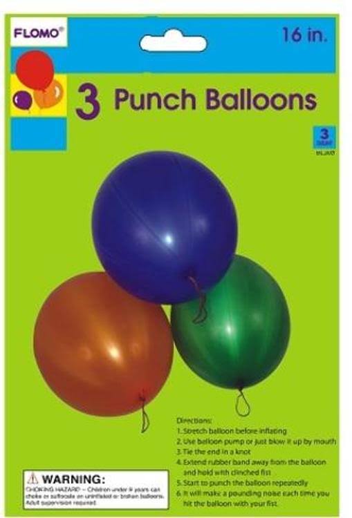 16x22 Punching Balloons with Rubber Band Handles Case Pack 36 E3420