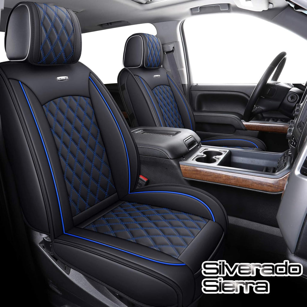 Black 2 Pc Front Seat Covers L424323