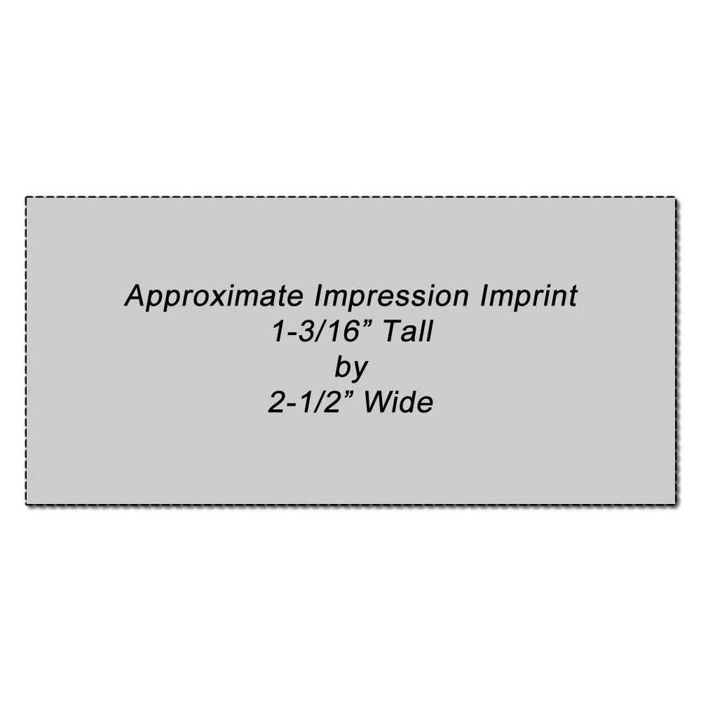 Pre-Inked Stamp with Purple Ink E5109