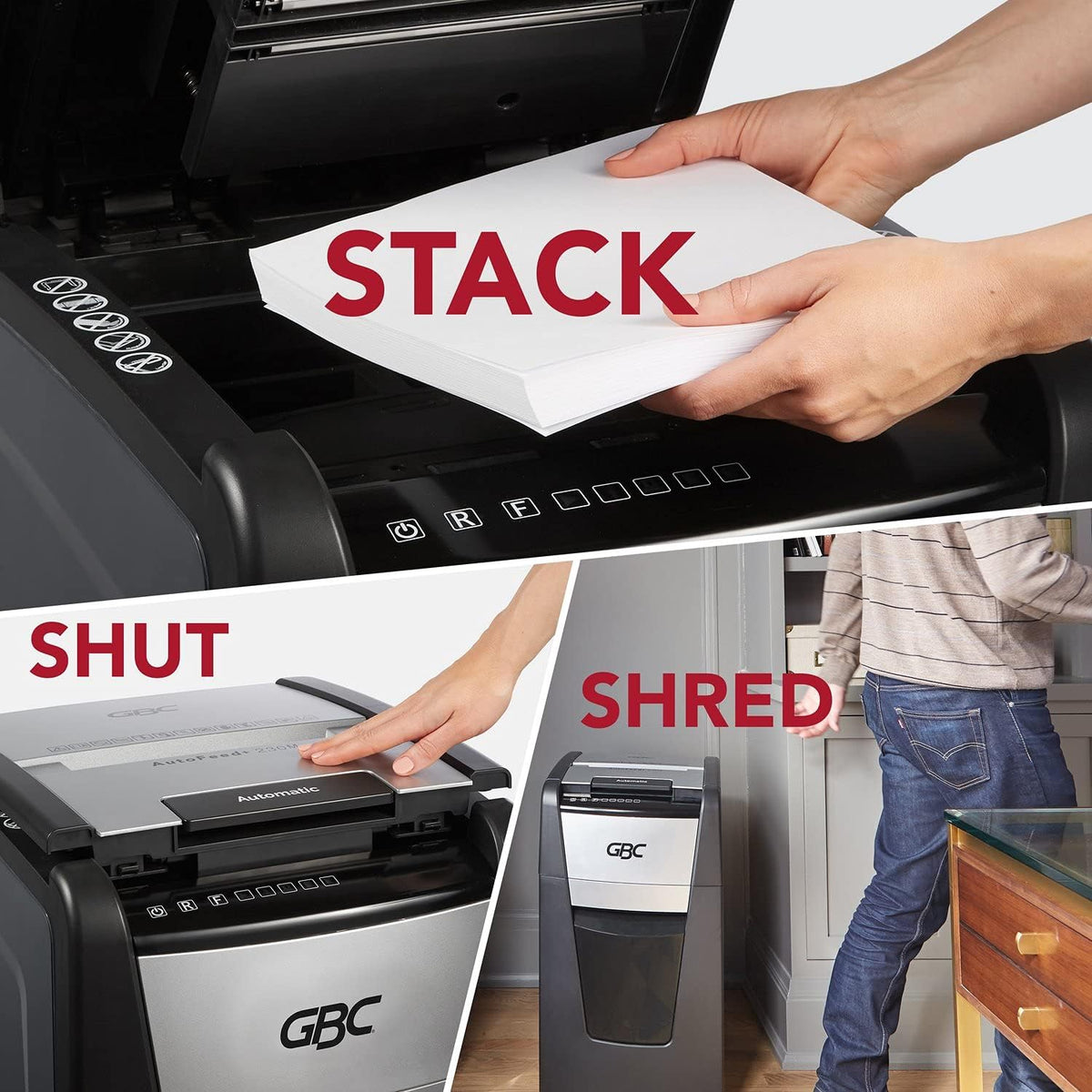 Auto Feed 100 Sheet Micro-Cut Paper Shredder Q739