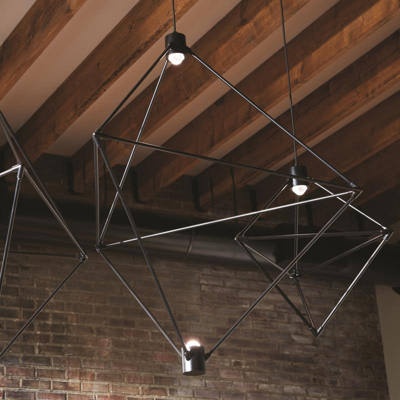 Black LED Chandelier S701165