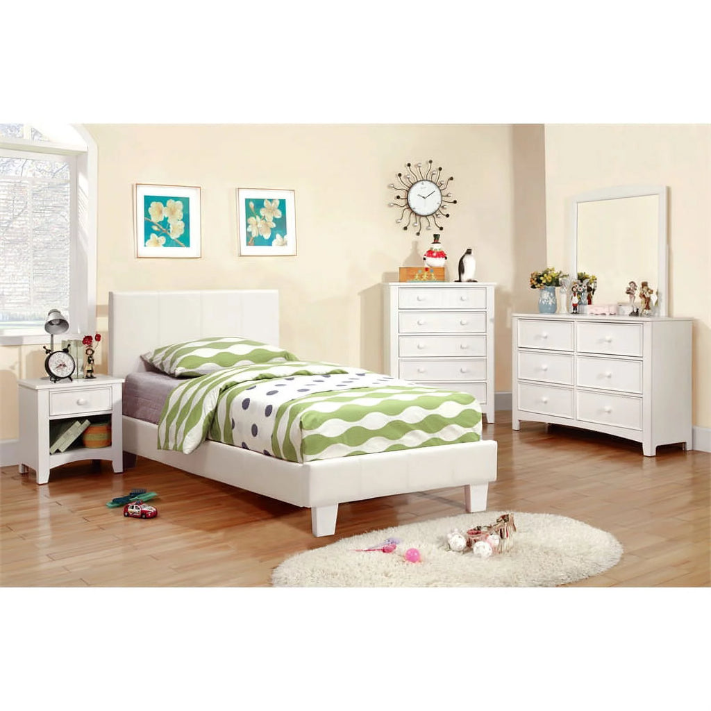 Solid Wood 5-Drawer Chest in White Z810