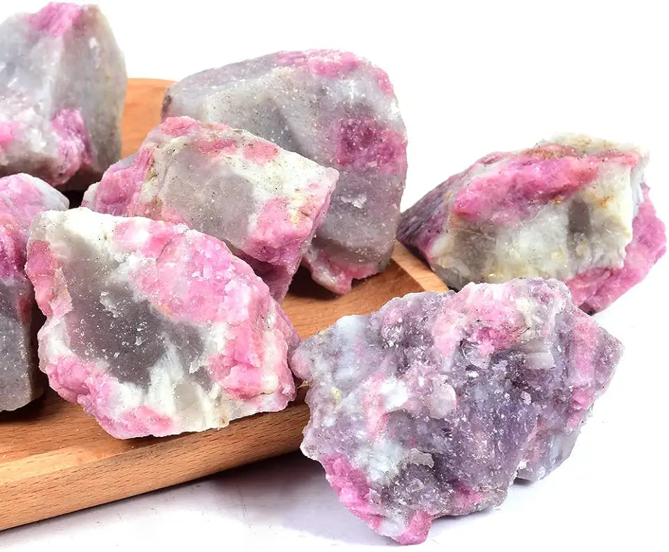 Natural Pink Tourmaline Crystal Stone Powder 200-250g J8564