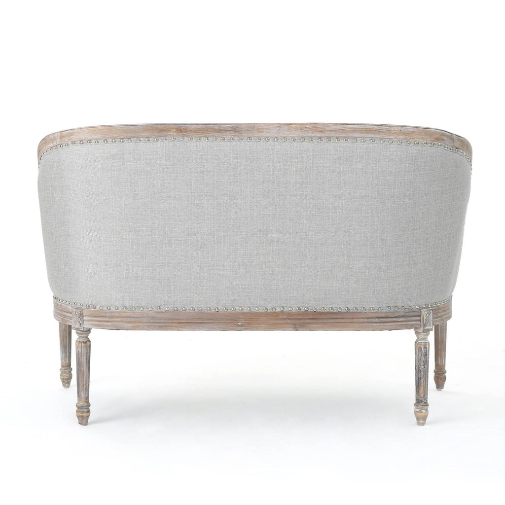 Tufted Loveseat Light Gray W544022