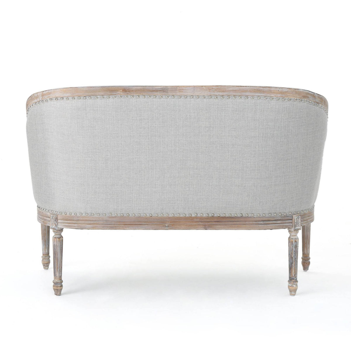 Tufted Loveseat Light Gray W544022