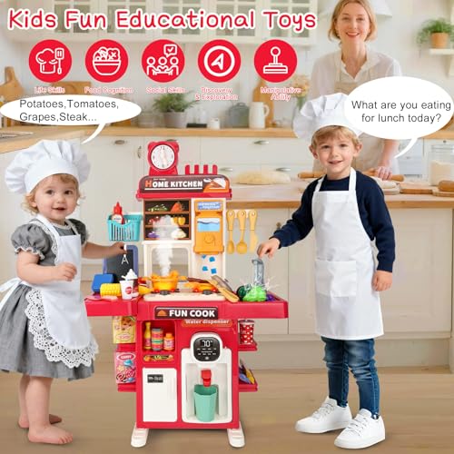 Toy Kitchen Set with Spray Sink & Lighting P875