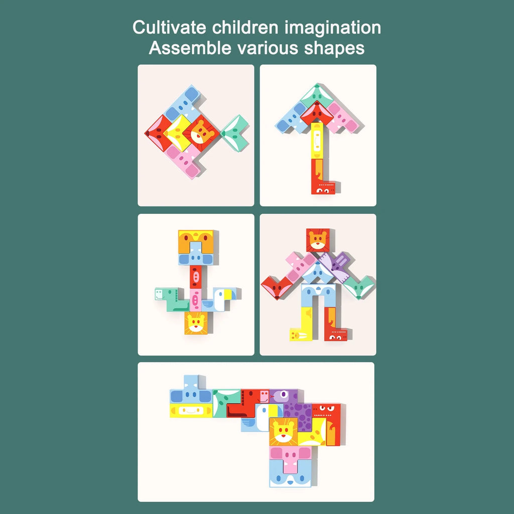 Wooden Building Block Set Educational Toy F934832