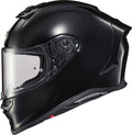 Black Solid Motorcycle Helmet L96362