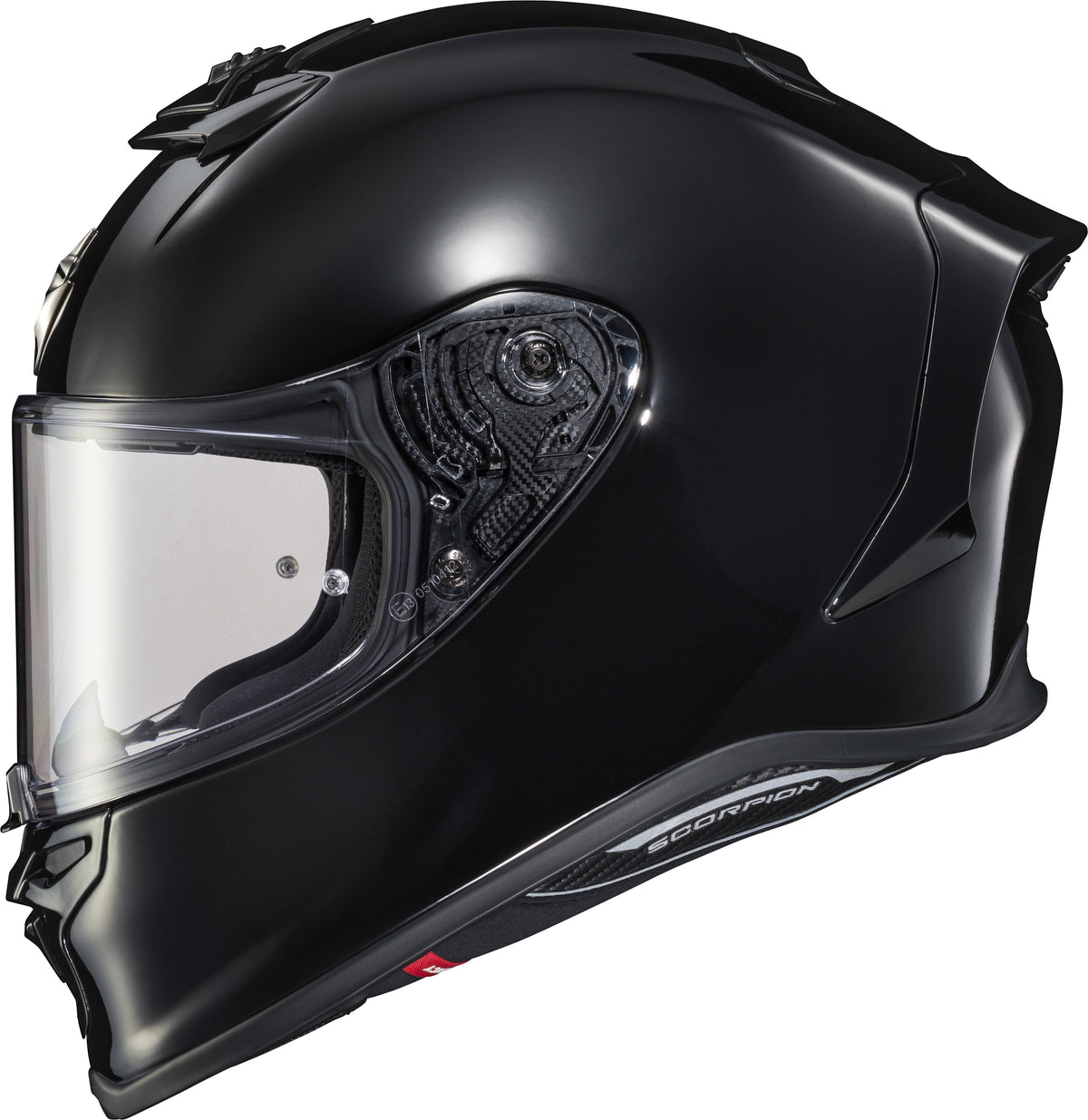 Black Solid Motorcycle Helmet L96362