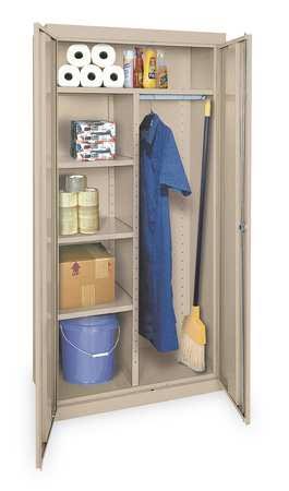 Gray 78 in H 36 in W Storage Cabinet N62256