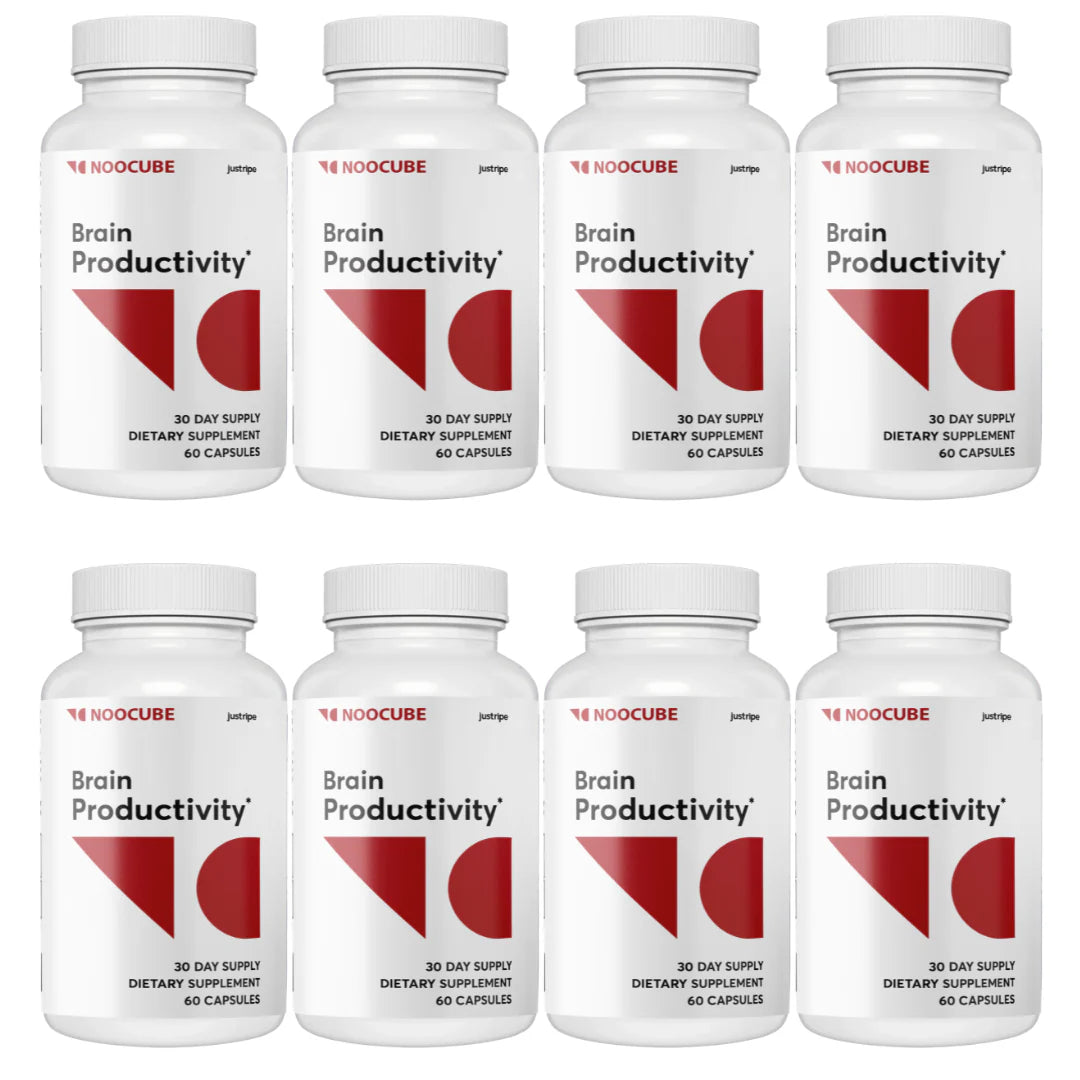 Healthy Brain Support Supplement 8 Bottles L6452
