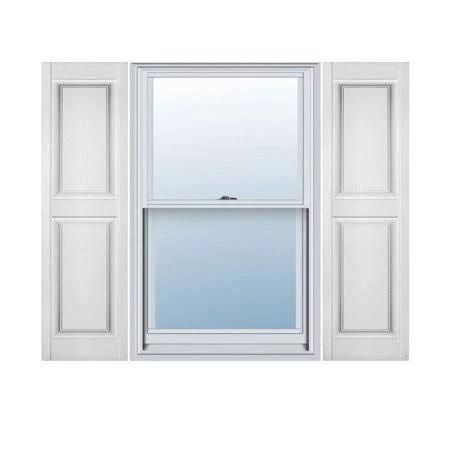 12 inch x 75 inch Vinyl Double Panel Shutters D792141