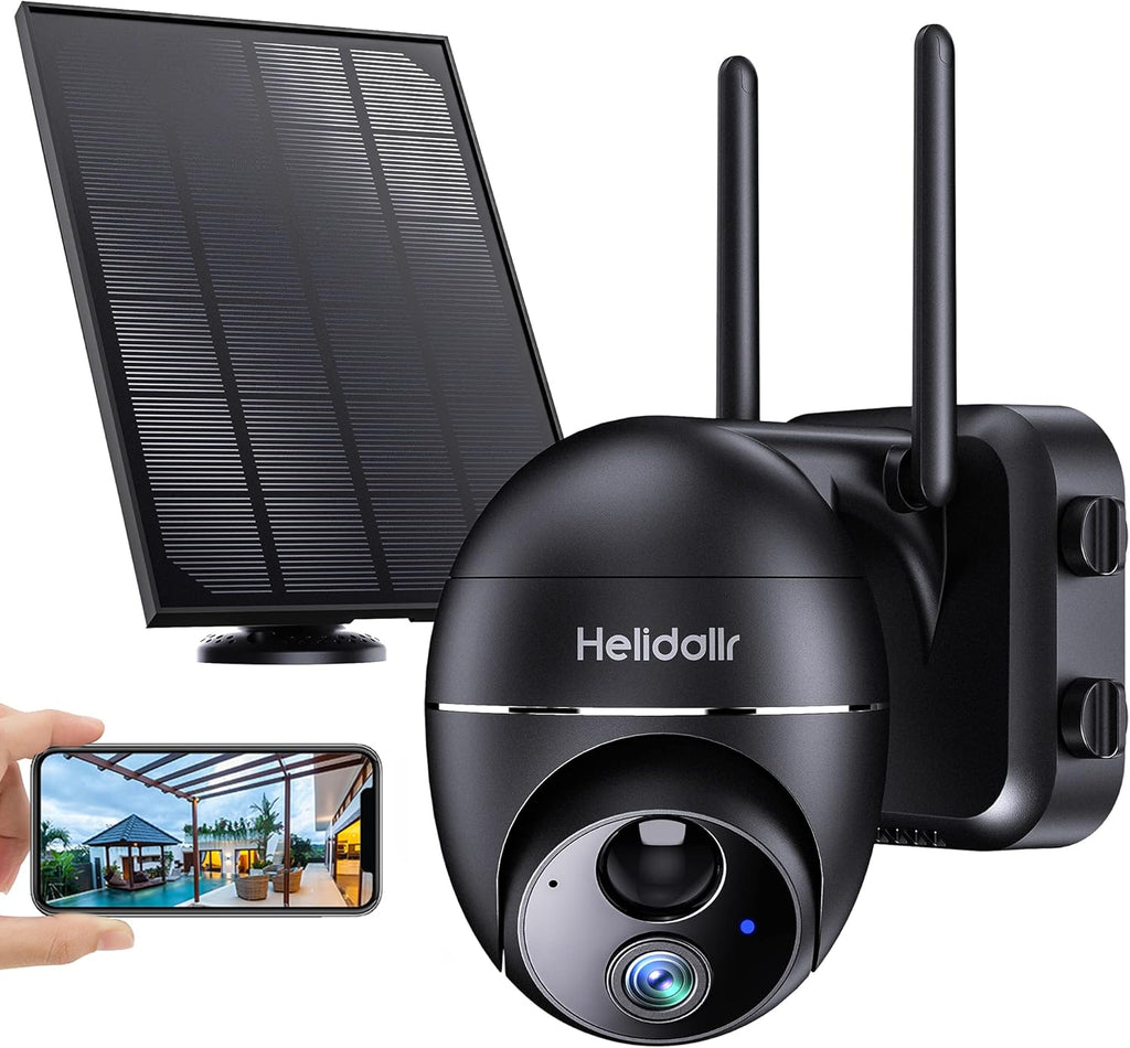 Solar Panel 1080P WiFi Wireless Outdoor Security Camera with 15000mAh Rechargeable Battery Q759314