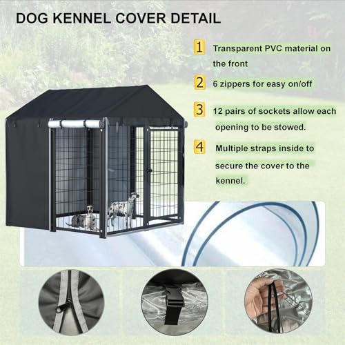600D Waterproof Dog Kennel Cover P32181
