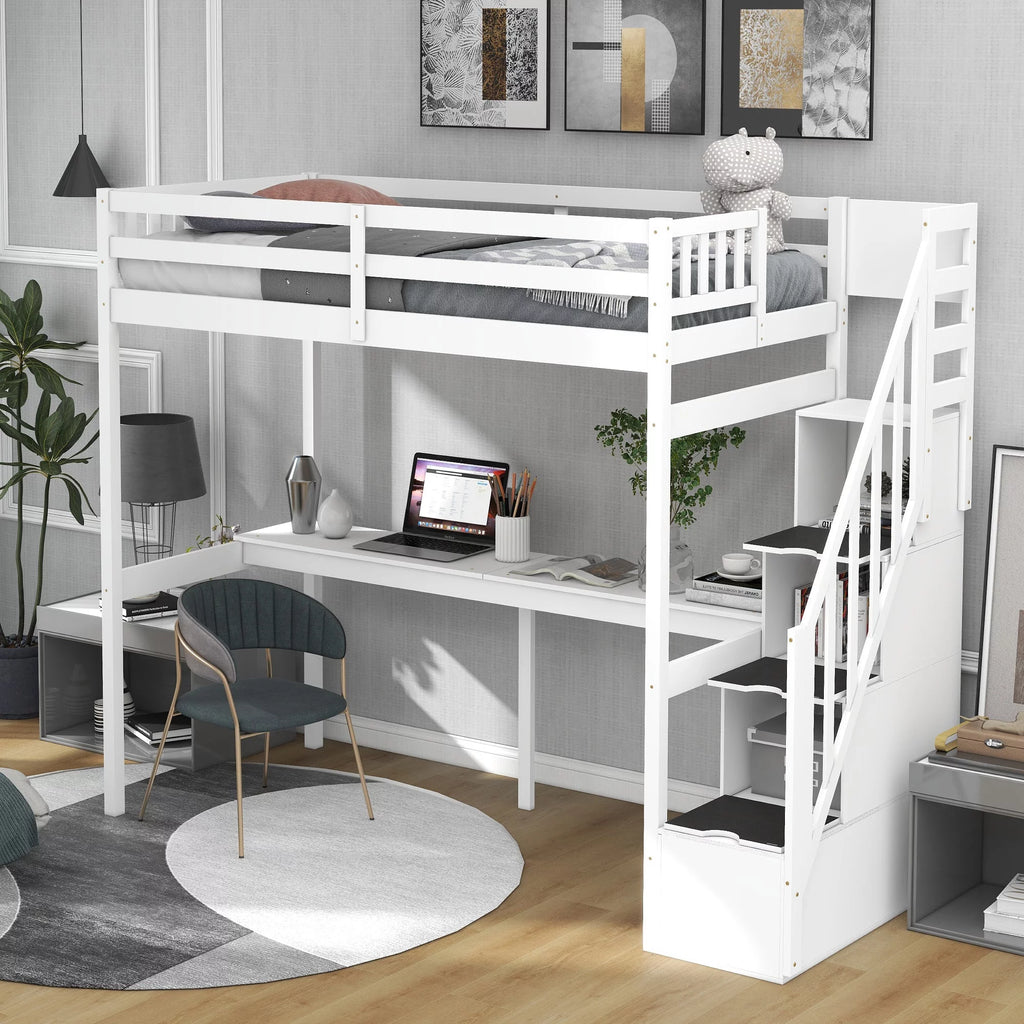 Twin Size Loft Bed V436