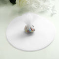 White 9" Tulle Circles Fabrics Sewing Z438
