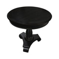 Antique Black Round End Table A552
