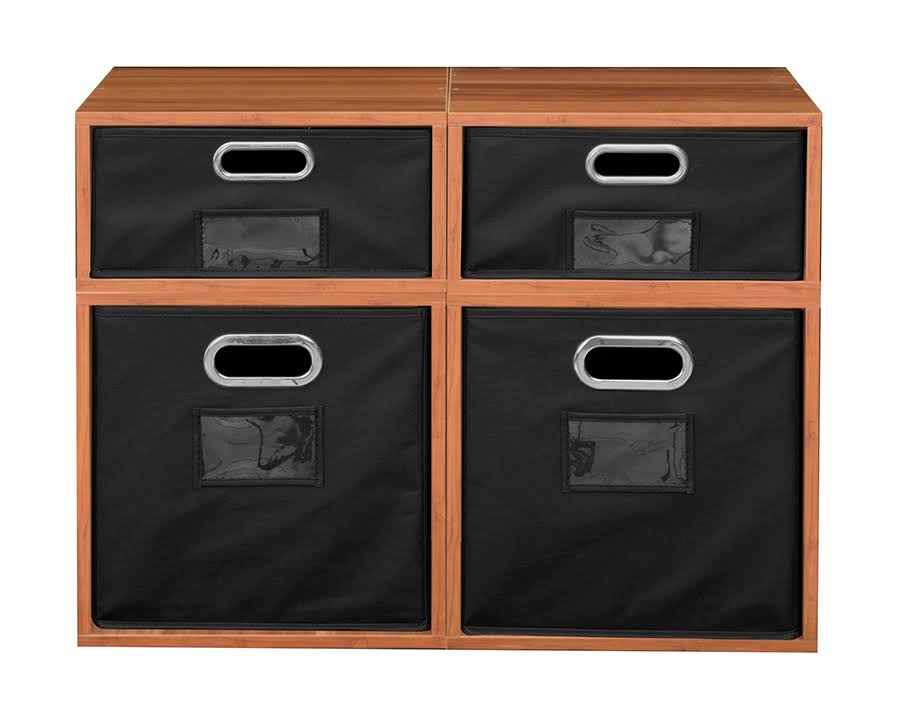 1 Half Cube/1 Full Cube Storage Set with Foldable Storage Bins S128710
