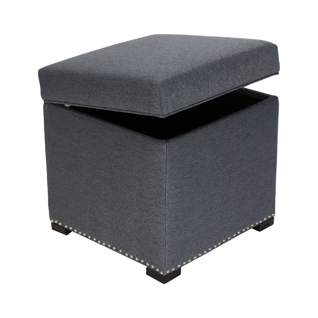Square Upholstered Storage Ottoman F25969